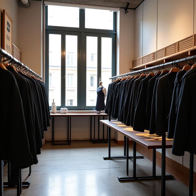 Interno atelier Cogs & Cloth a Roma